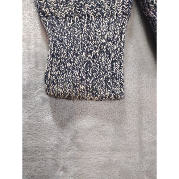 Mens Small Ribbed Knit Sweater Heather Gray White Rid Knit Logg H&M - Picture 8 of 11